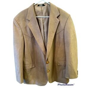 Reed St James￼ Western Vintage Brown Blazer Jacket Sport Coat Size 46